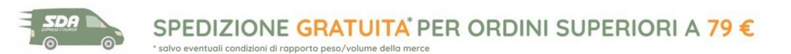 Spedizioni Gratuite sopra i 79€